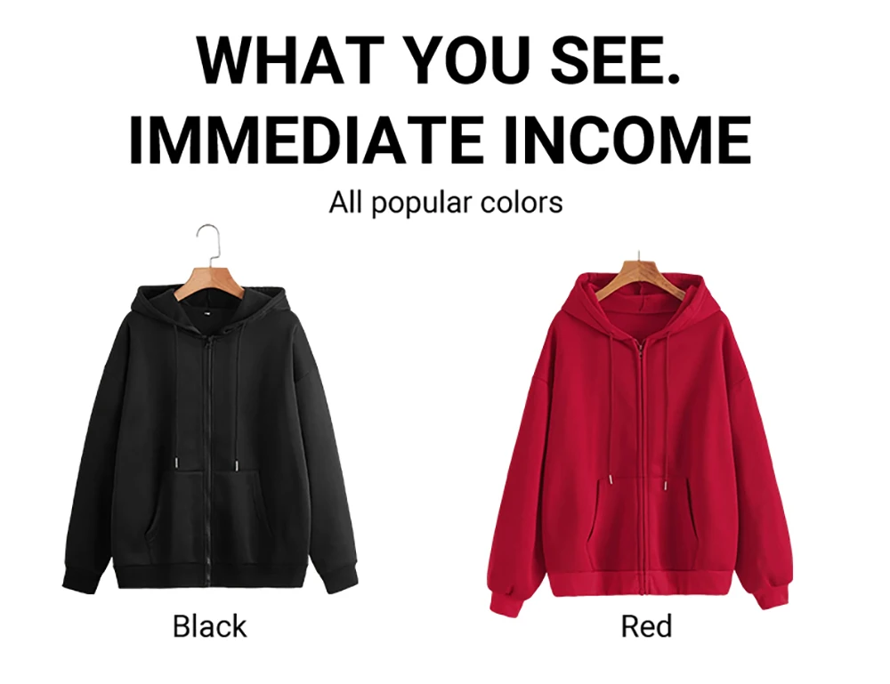 Angepasst Muster Logo Diy Männer Zipper Hoody Lose Tasche Langarm Mode Fleece Hoodies Retro Unisex Herbst Kleidung – Detail 6