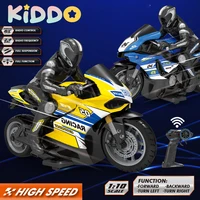 1/10 RC Motorcycle 4CH Drift Racing High Speed Remote Control Motorcycles 35 Meters Electric Off-Road Model Toys for Boys Child 2