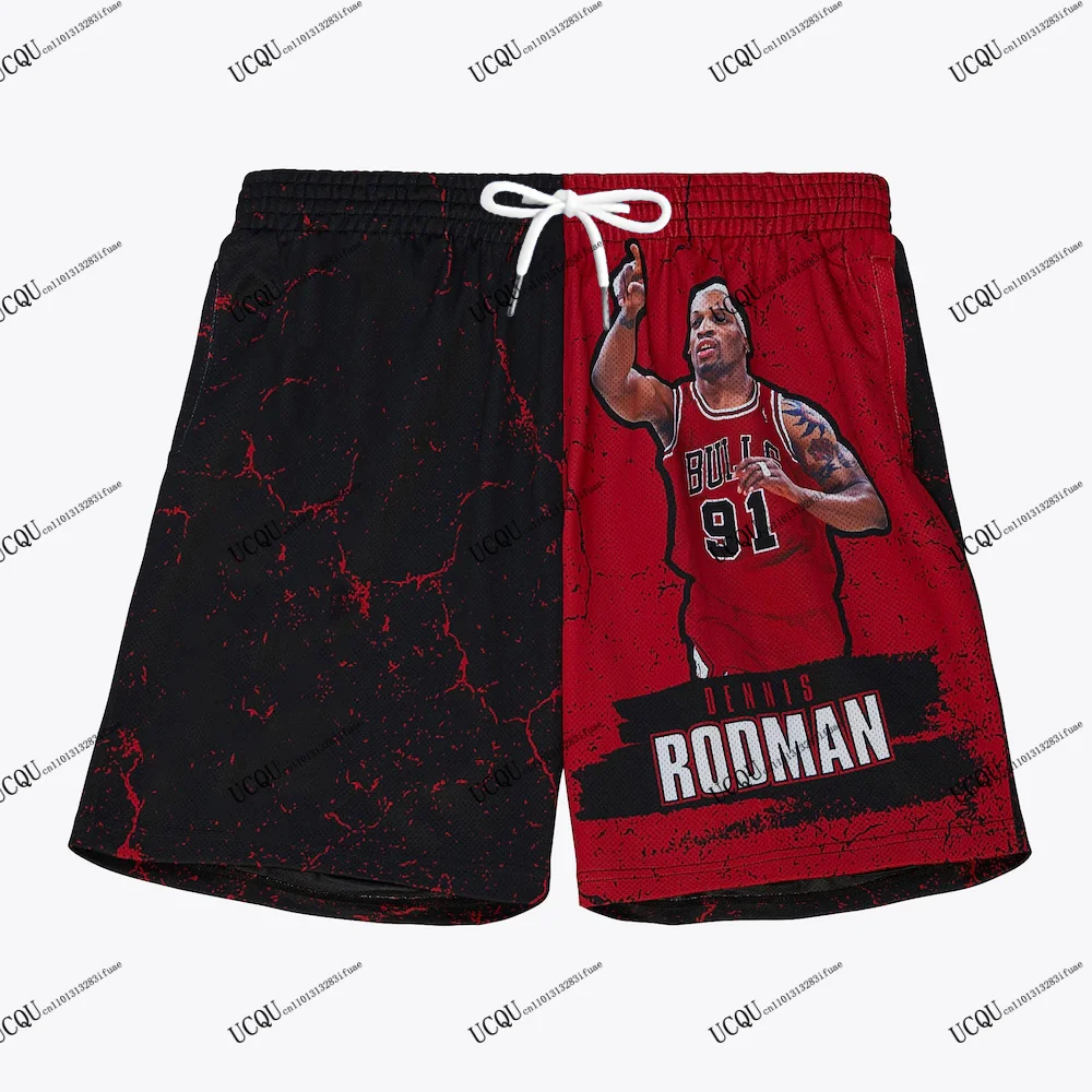 דניס רודמן # 91 סגנון שיקגו 2025-26 הגעה חדשה של מכניות כדורסל אמריקאיות וינטאג' למבוגרים ספורטיביות סגולות זהב אוניסקס