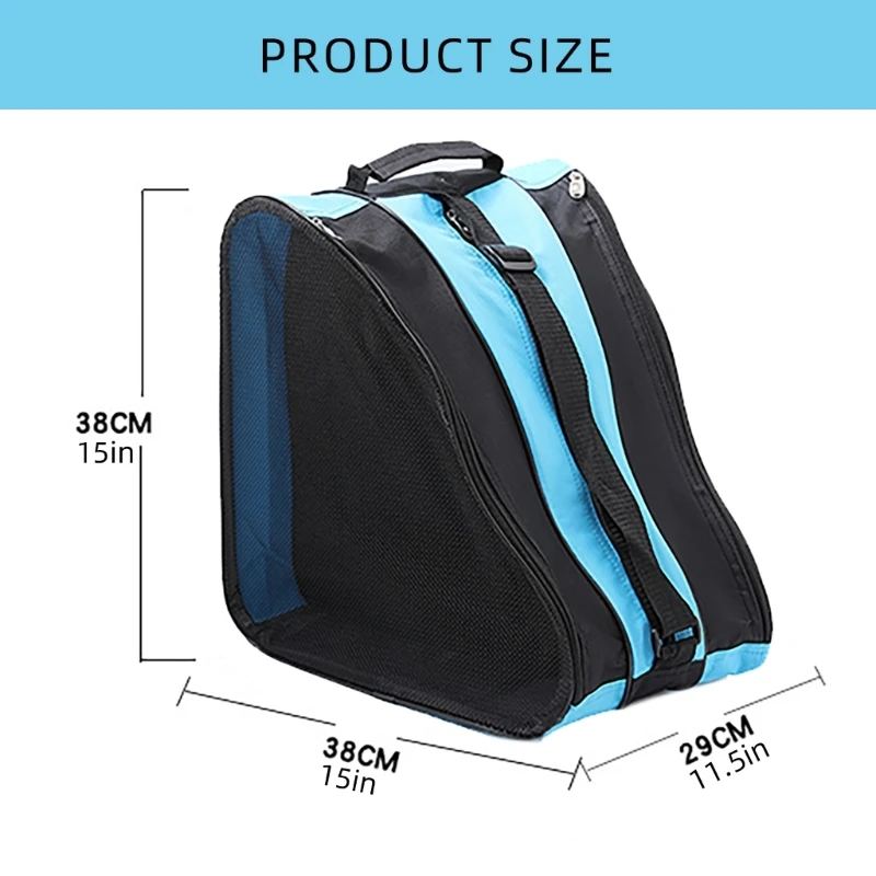 Roller Skates Bag Ice Skating Bag Skating Shoes Storage Large Capacity Inline Skates for Enthusiasts