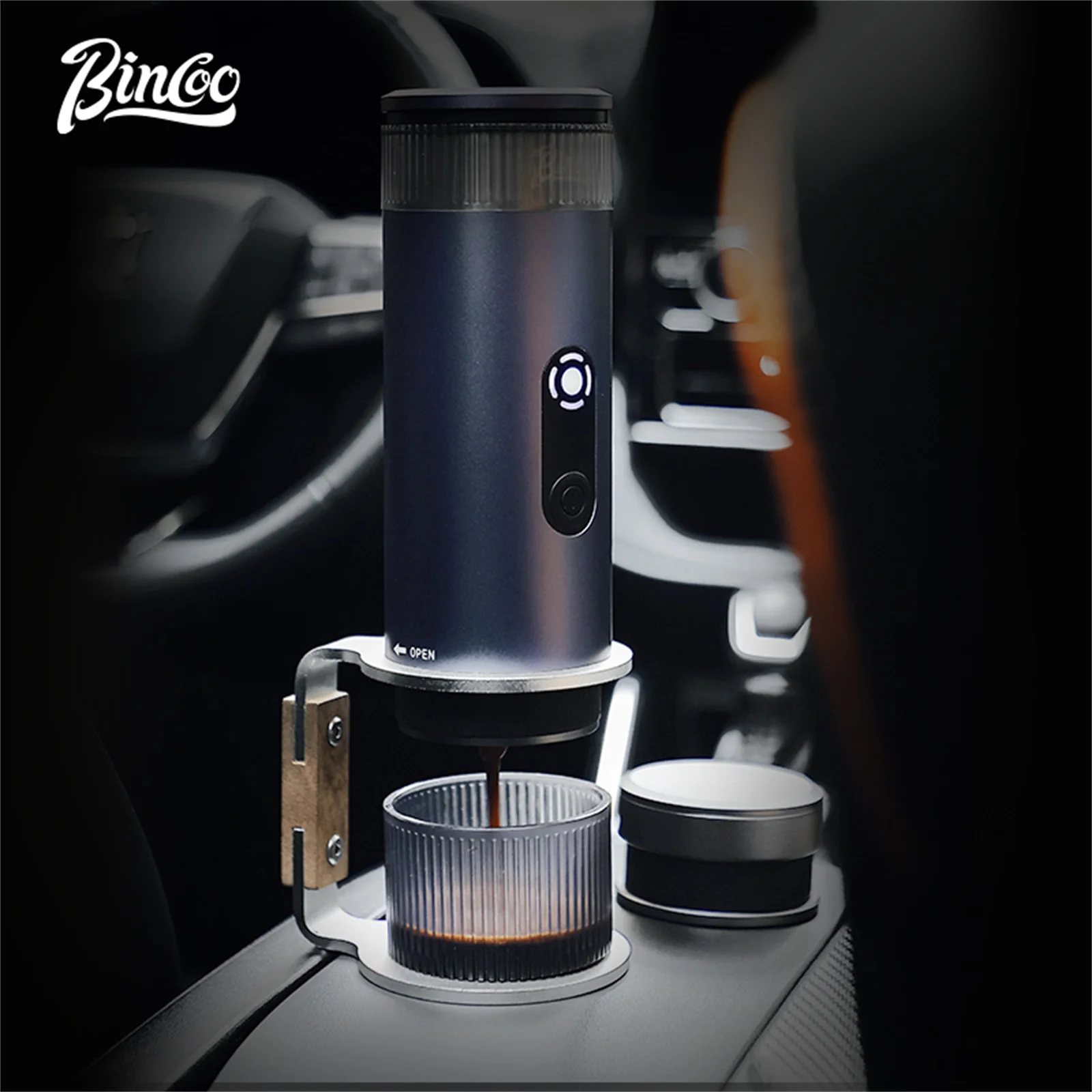 ماكينة القهوة المحمولة Bincoo H1 Pro صندوق مسحوق ا...
