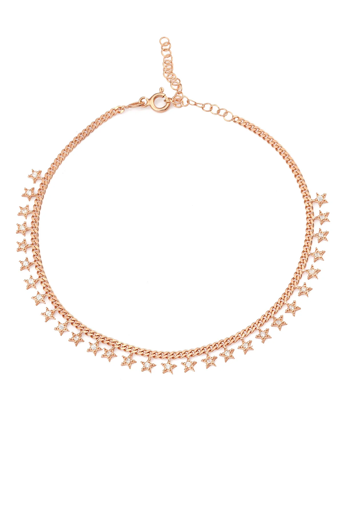 

Браслет на ногу из серебра с подвеской в виде звезды