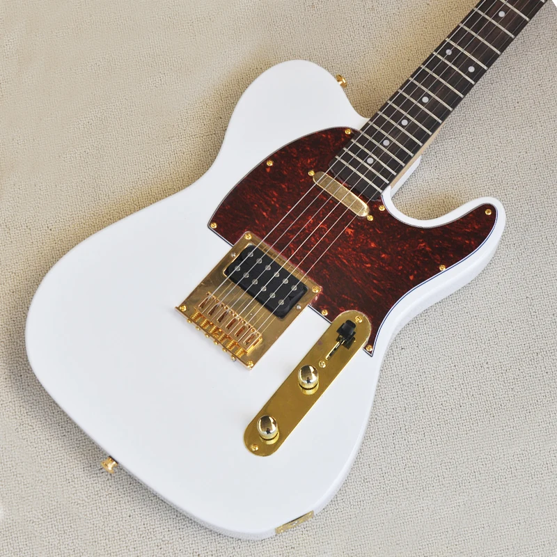 Off-the-shelf Electric Guitar White Body Fixed Bridge Rose Wood Fingerboard OTGT-2084