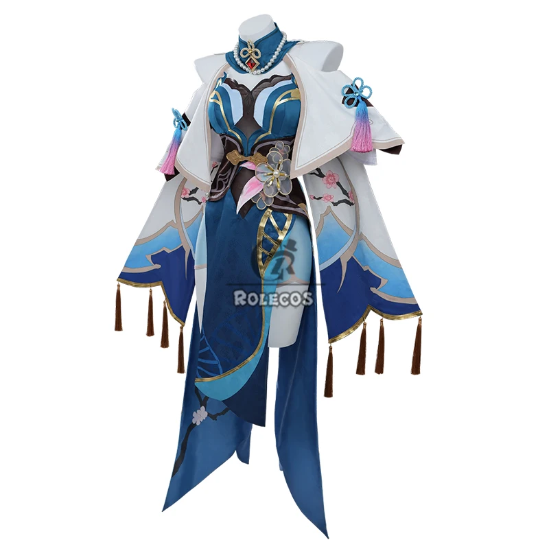 ROLECOS Game Honkai: Star Rail Ruan Mei Cosplay Costume Women Dress Uniform RuanMei Sexy Party Costume Halloween