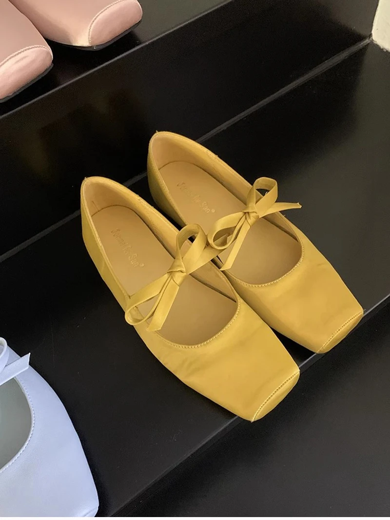 Designer Spring Flats Women's Ballet Shoes Comfort Soft Sole Shoes Outdoor Party Dress Female Slip On Shoes