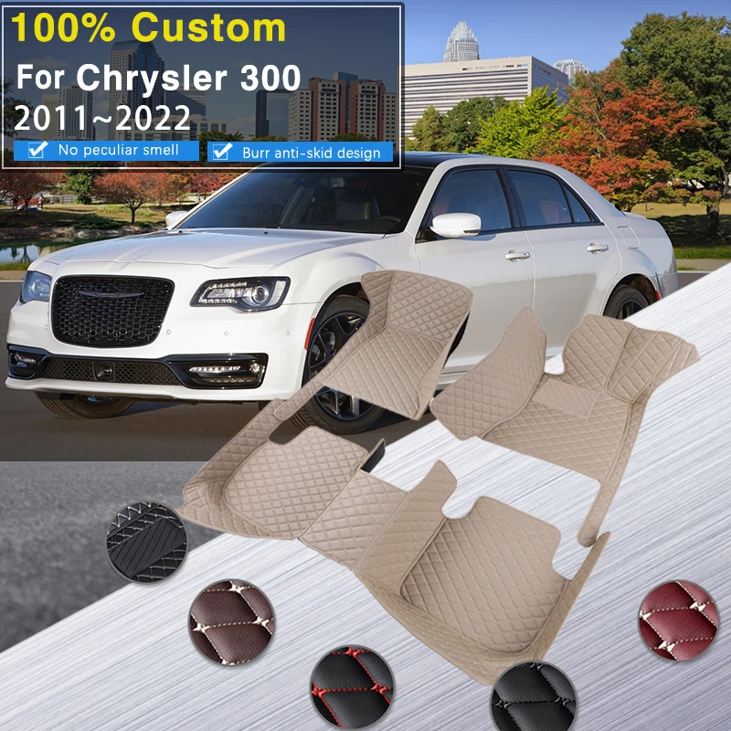 

Car Floor Mats For Chrysler 300 300C 2011~2022 Anti-dirt pad Carpets Leather Floor Mat Rugs Pad Interior Parts Car Accessories