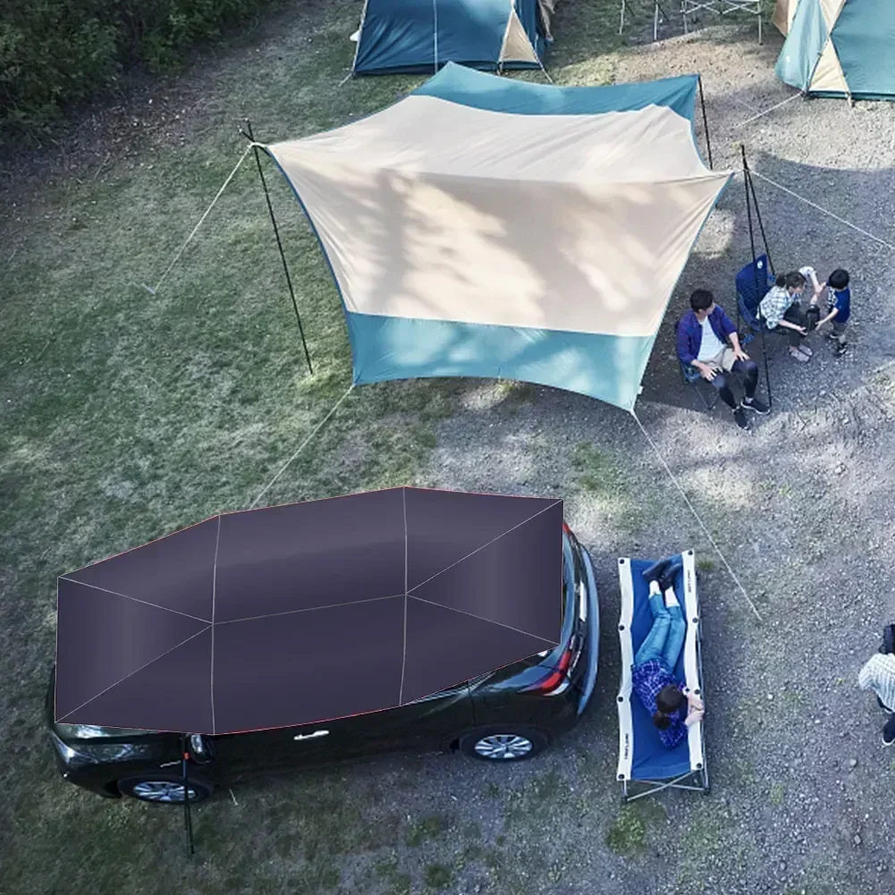 Waterproof Car Roof Sun Umbrella Oxford Cloth Portable Canopy