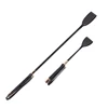 Black PU Leather Short Straight Whip, Flogger Paddle Horse Whip,Riding Crop Equestrian Horsewhip, 60cm, 30cm 4