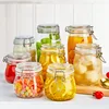 Sealed Glass Jars with Clip Lids, Honey Bottles, Snack Jars, Grain Storage Jars, Candy Jars, Stainless Steel Snap Seal Jars 1