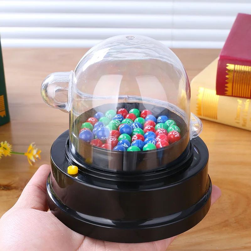 Electric Lottery Machine Fortunate Number Picking Ball Bingo Game Jackpot Entertainment Board festival birthday Kid gift Toy 3