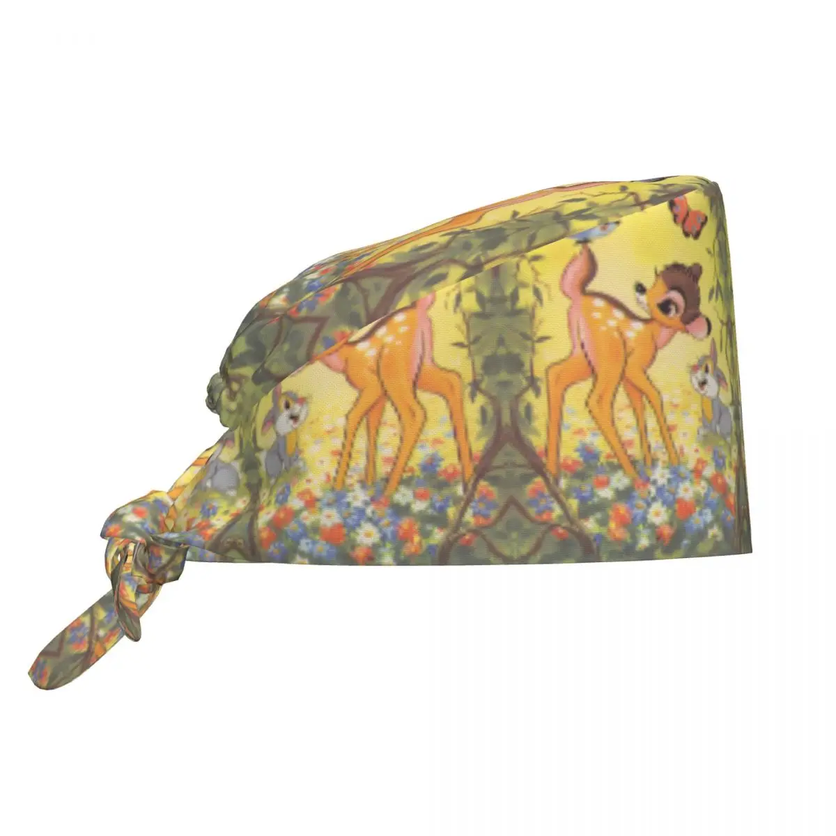 Custom Bambi Medical Staff Scrubs Hat Unisex Kawaii Cartoon Anime