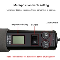 Adjustable Digital Hot Air Gun Heat gun Soldering Desoldering  solder Station SMD BGA 8018LCD+heating element  220V  LCD 2