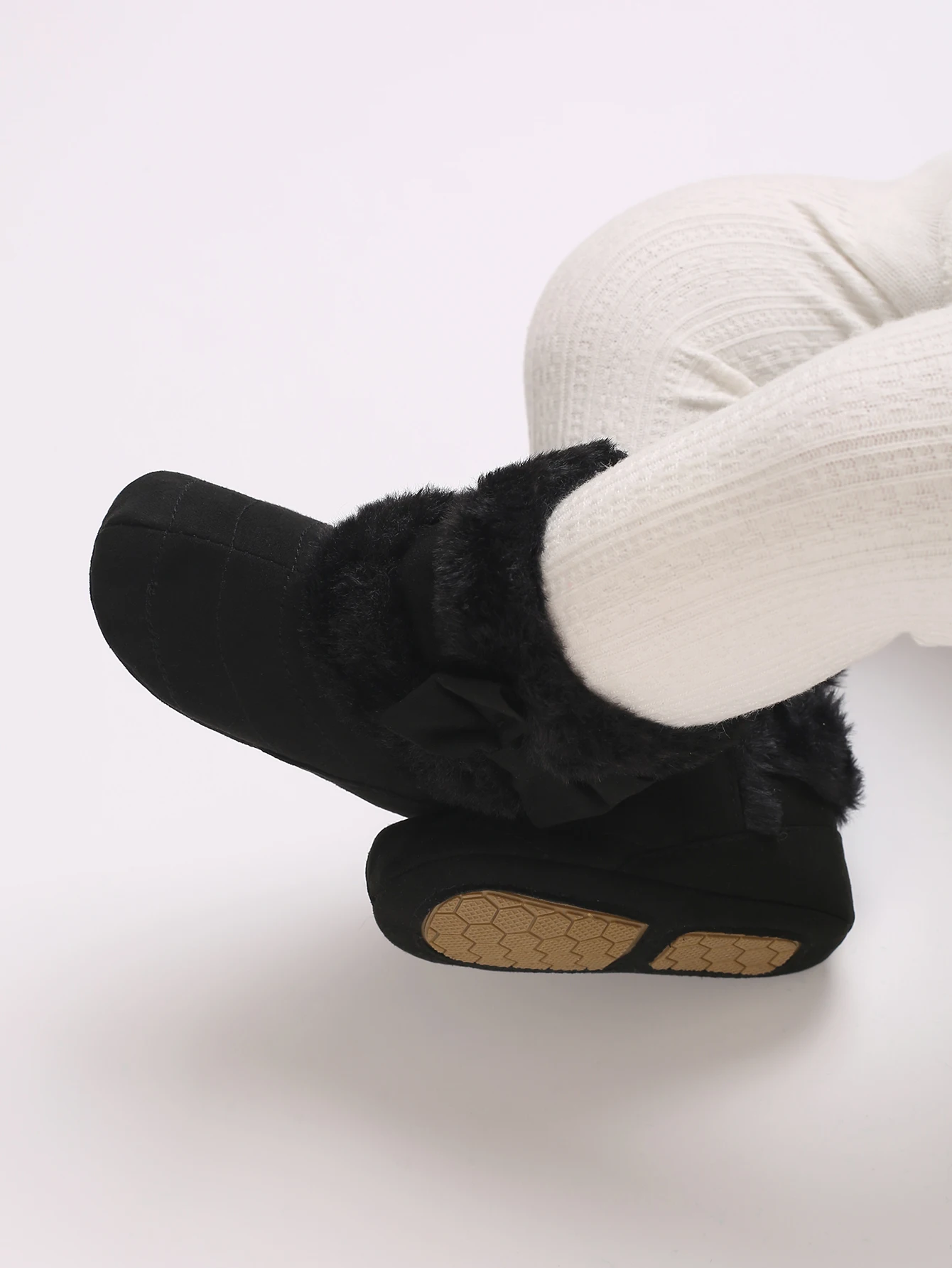 0–18 Monate Baby-Winterstiefel – Plüsch-Schneestiefel mit süßer Schleife | Warmer erster Schritt – Detail 40