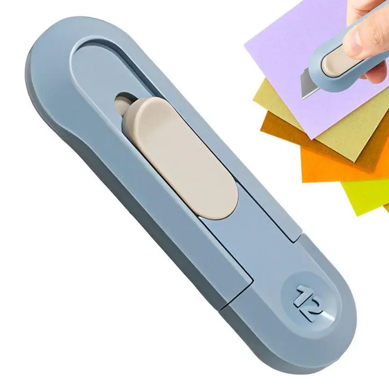 

Многофункциональный нож-резак для творчества, миниатюрный Портативный карманный мини-нож для автоматического вывода из коробки, студенческие Канцтовары для творчества, школьные принадлежности