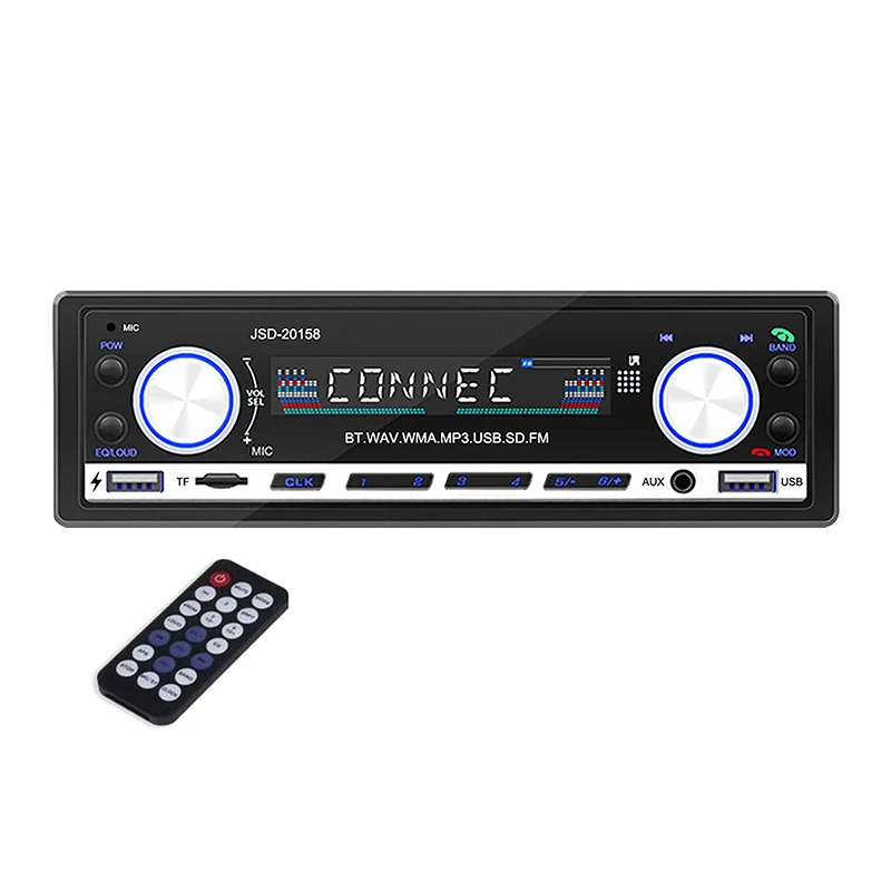 Wat Onleesbaar Snikken Auto Stereo Met Bluetooth, auto Radio Audio 4X60W Digitale MP3 Speler Handsfree  Bellen Met Fm Radio Usb/Aux Poort/Tf| | - AliExpress