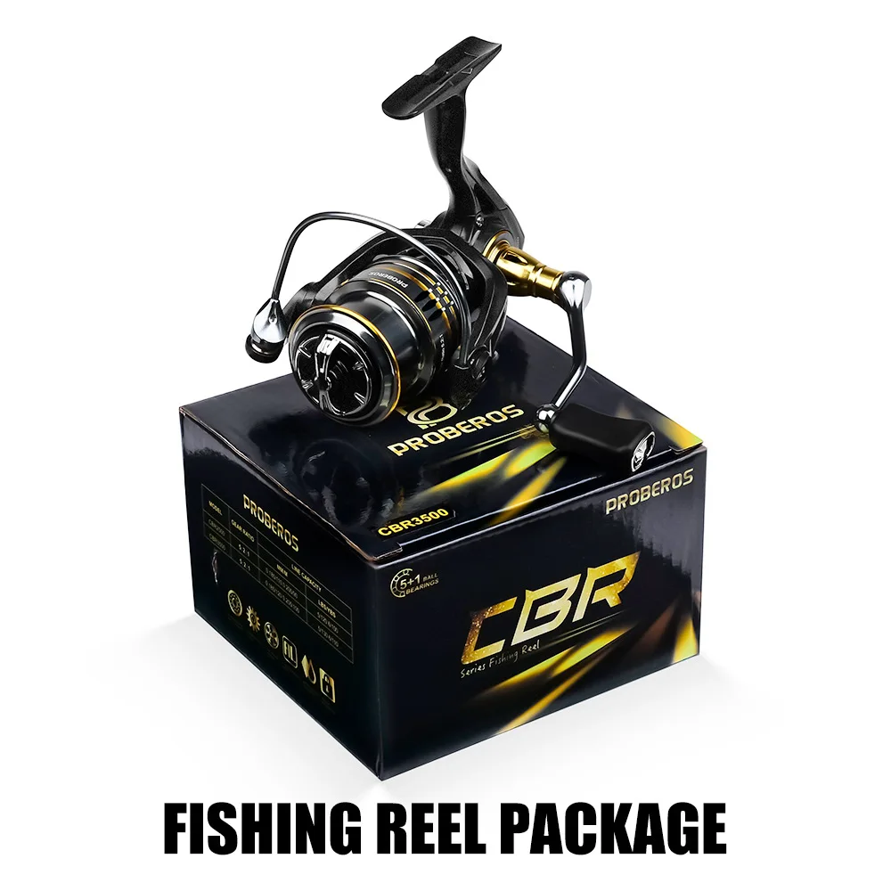 Proberos-釣り用スピニングリール、釣りホイール、超軽量金属、ギア比
