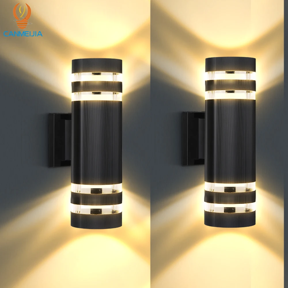 Street Outdoor Wall Light E27 LED Bulb Sconce Waterproof External Decor Stairs Facade Lights Fixture Home Decorative Lamp Wall