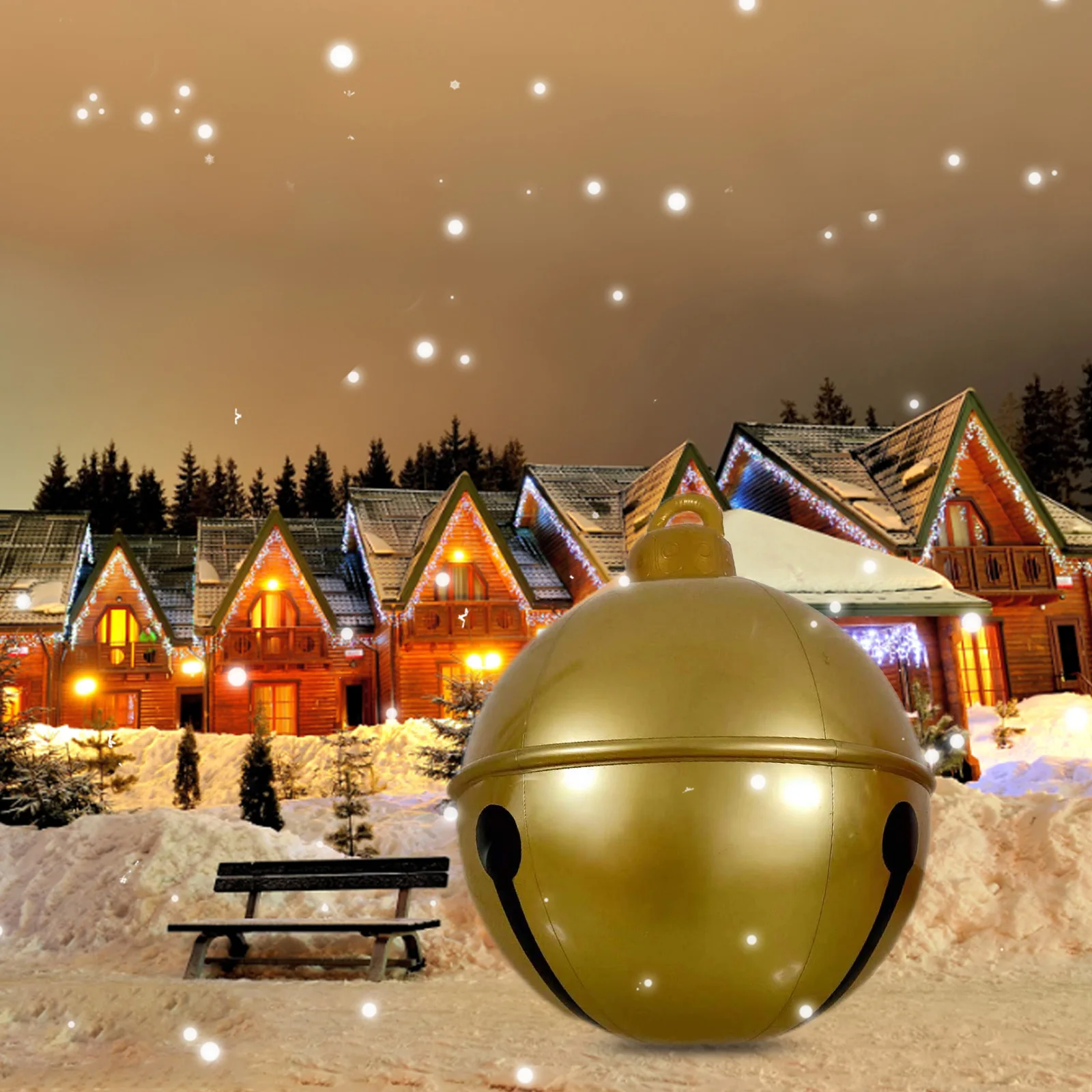 Giant Inflatable Christmas Balls PVC Large Xmas Tree Decorations Outdoor Holiday Yard Lawn Party Decor Balls