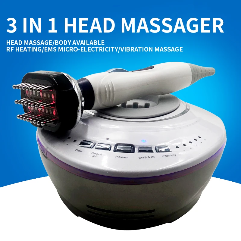 

Portable ZY-M042 Head Therapy Device Head Acupoint massage Beauty Salon Home Head Therapy machine Vibration Fever RF/EMS