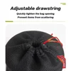 Portable Set Pot Storage Bag New Ultra Light Breathable Mesh Pouch Drawstring Buckle Mesh Fabric Tableware Bag Camping 5