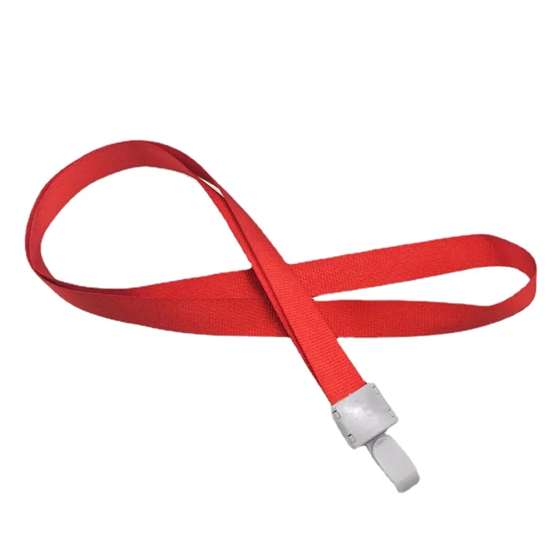 5pcs/set Polyester Lanyards for Pass Work Permit Solid Color Badge Holder Nack Strap ID Name Badge Lanyard Card Hanging Strap