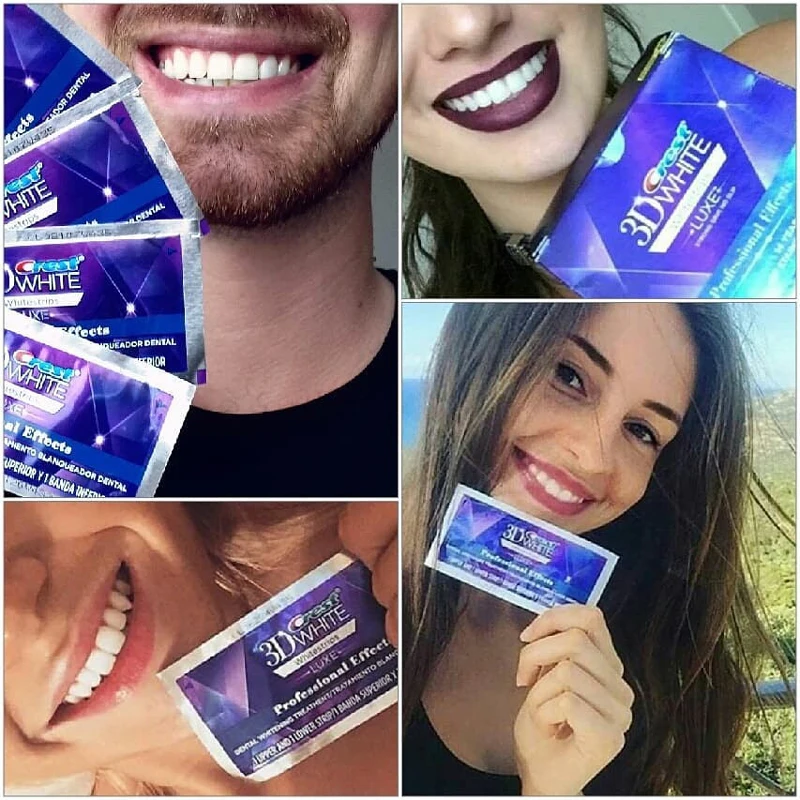 Crest 3D White Luxe Whitestrips Professional Effects Teeth Whitening 7 days teeth whitening strips