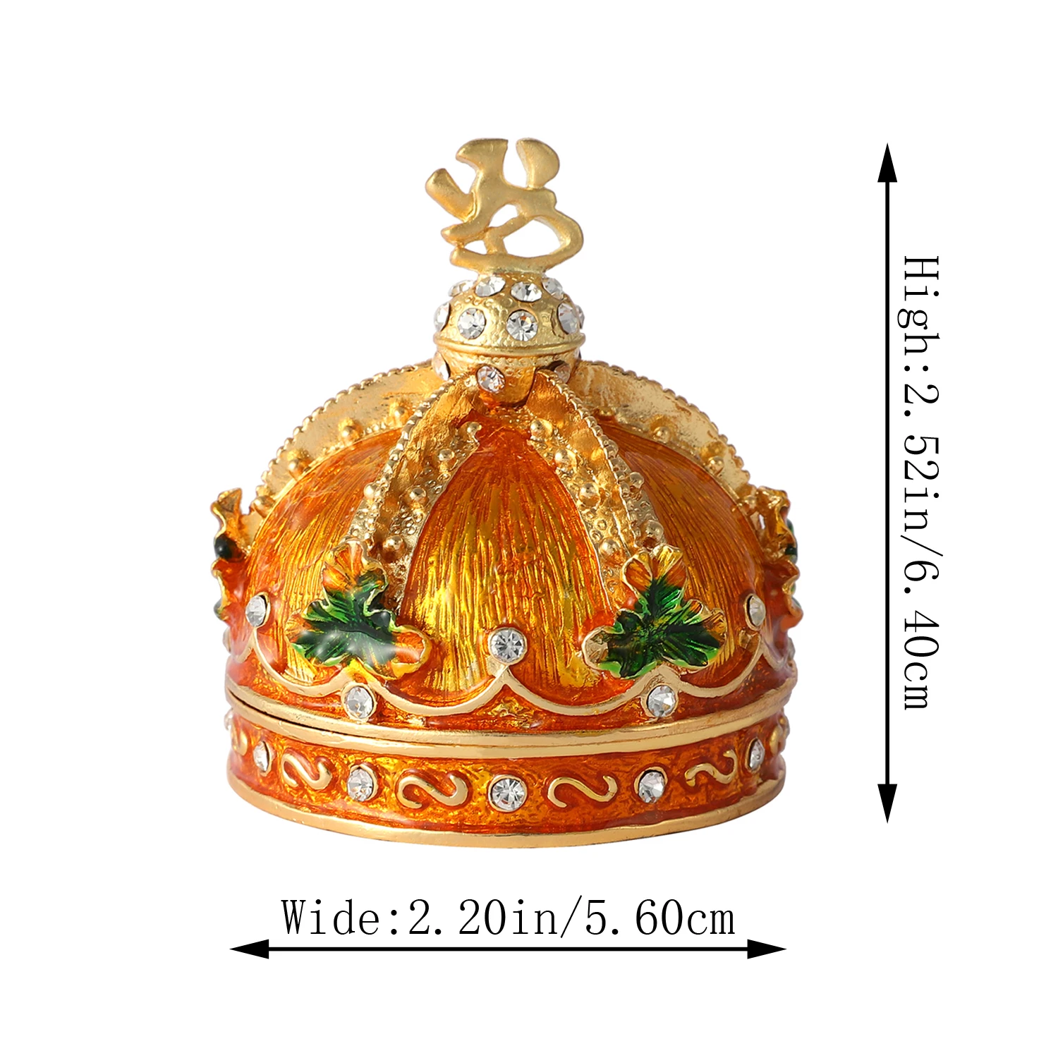 

QIFU художественное ремесло в форме золотой короны для шкатулки для ювелирных изделий