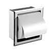 Stainless Steel Recessed Toilet Paper Holder Wall Toilet Paper Holder Modern Style Toilet Paper Holder Recessed Tissue Roll D 2