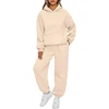 Winter Luxury Oversized Sweatsuit Sweatpants Custom Logo Tracksuit Hoodie and Jogger Set 5