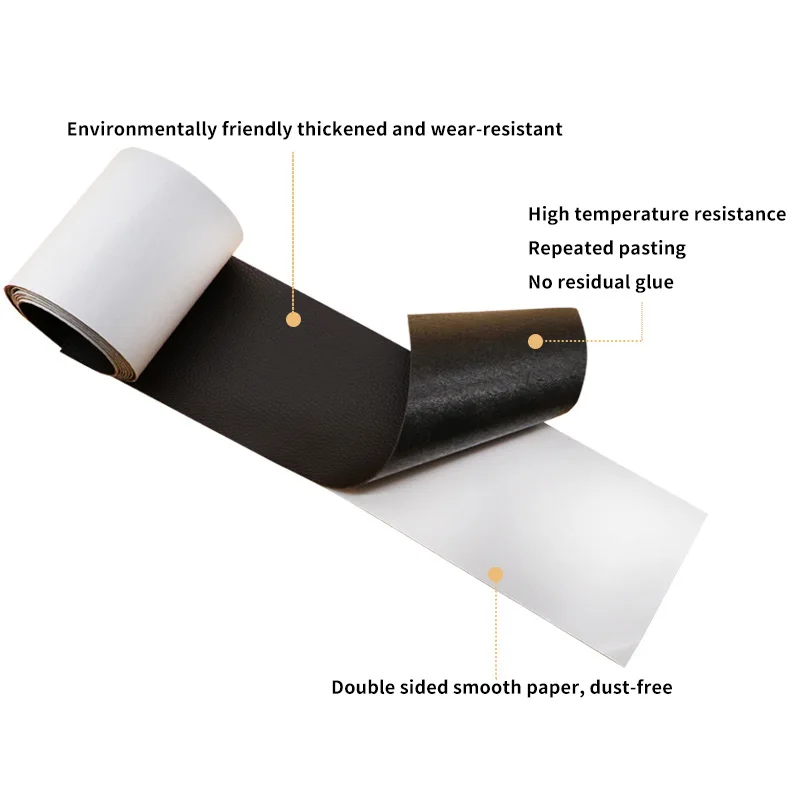 Self Adhesive Leather Repair Tape For Sofa Car Seats Bags Jackets Furniture Shoes First Aid Patch DIY PU Stickers 7.6x152cm leather repair tape