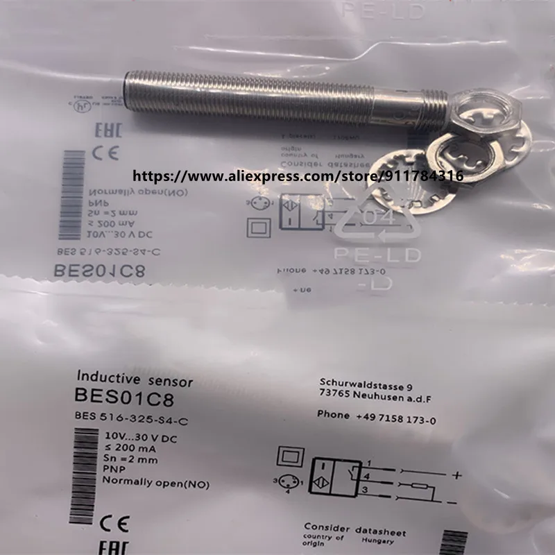 

3Pcs New High Quality Balluff Proximity Switch BES02EL BES 515-325-S4-C