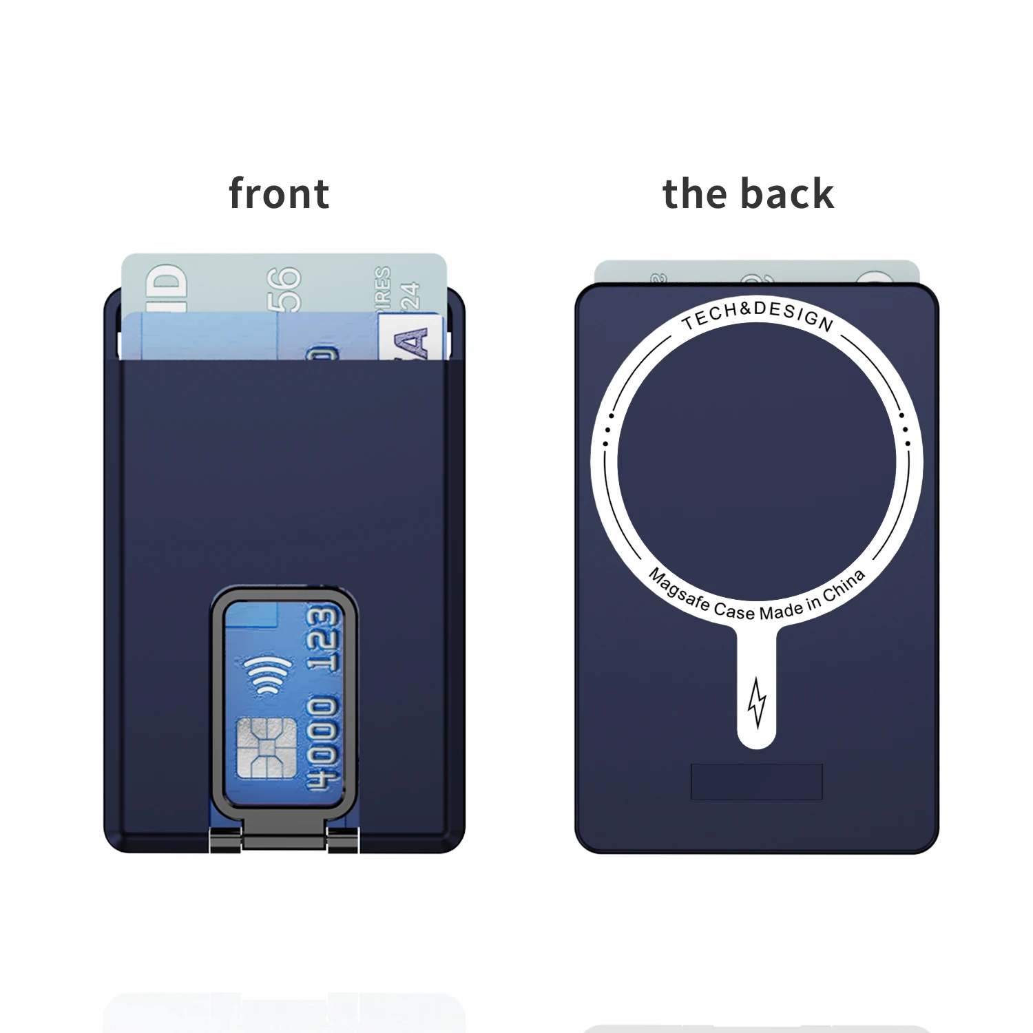 Luxury Transparent Magnetic Card Holder Wallet Pocket