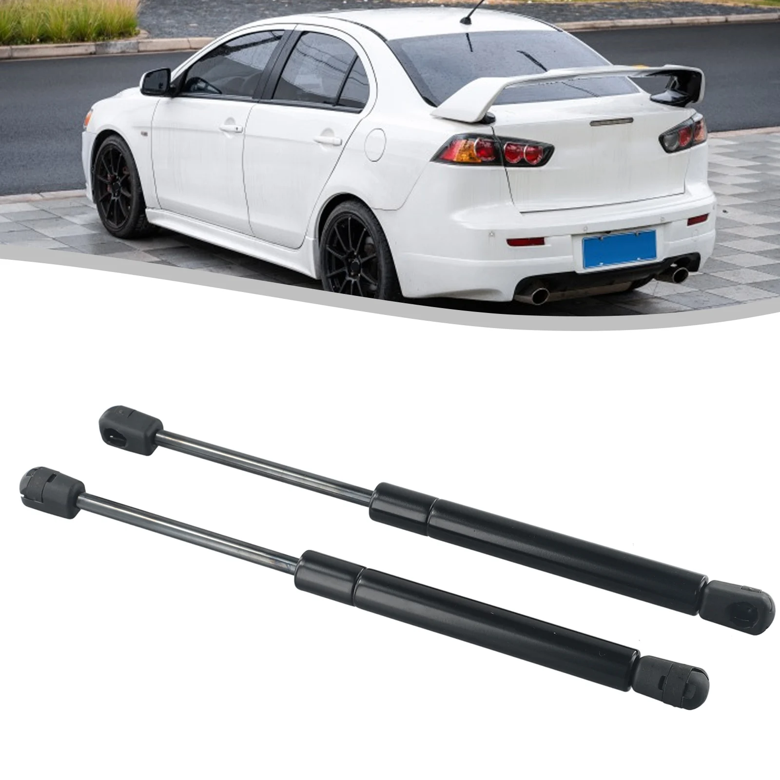 2PcsCarRearTailgateBootGasLiftSupportStrutsBarForMitsubishi