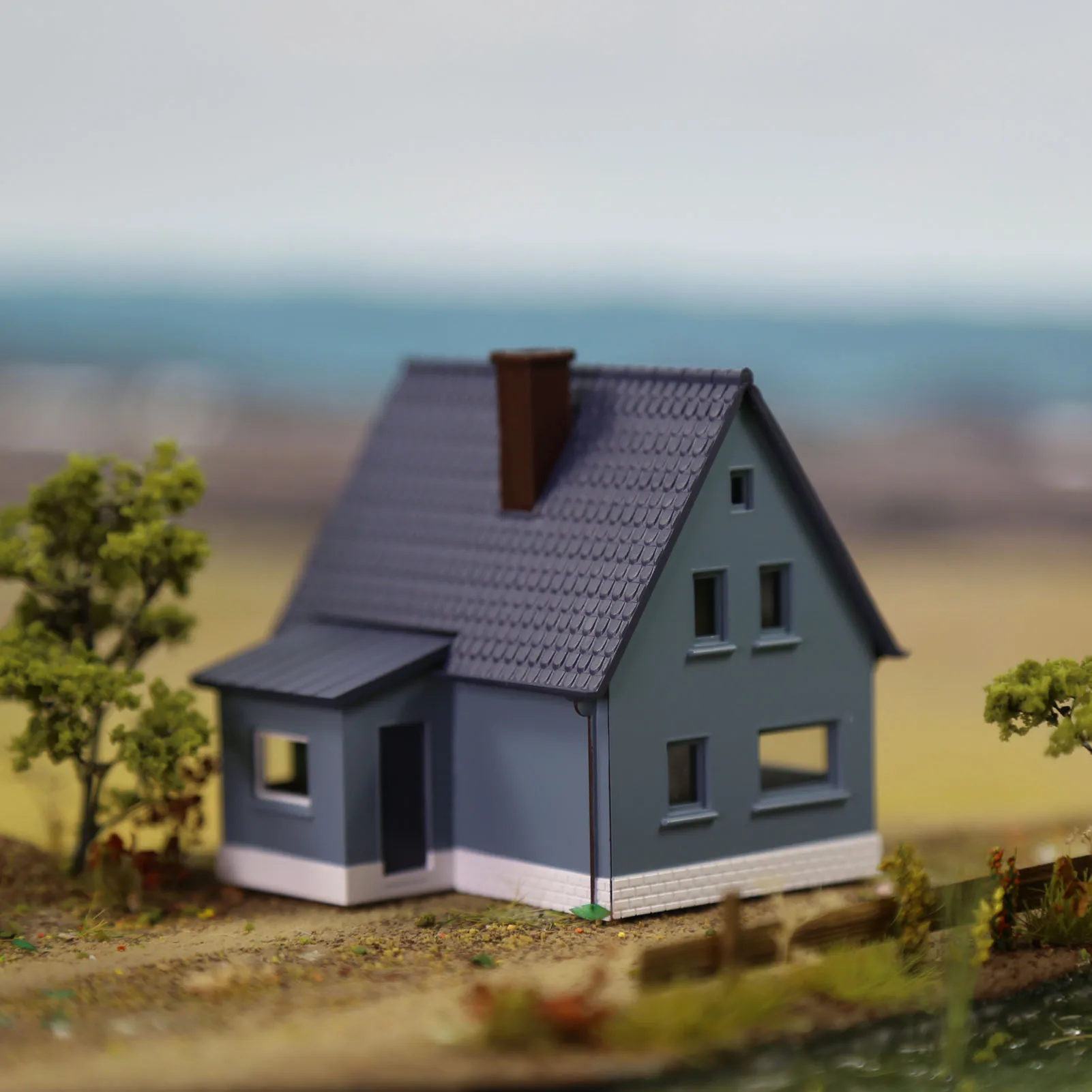 3 Units Mixed Color Model Railway N Scale 1:160 Village House Architectural Buildings Assembled JZN03 - Image 5