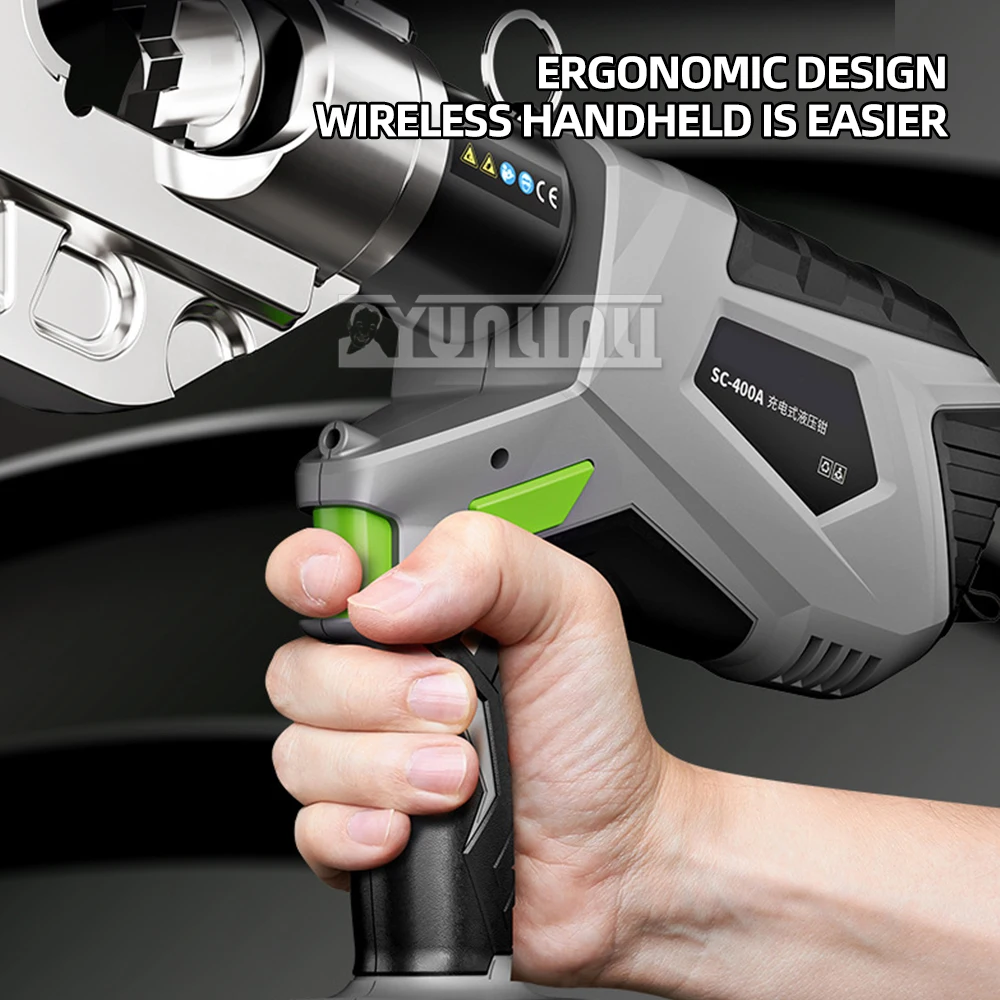 SC-400A Fast Electric Hydraulic Pliers Wire Terminal Cable Automatic Crimping Pliers Rechargeable Lithium Voltage Pliers 4