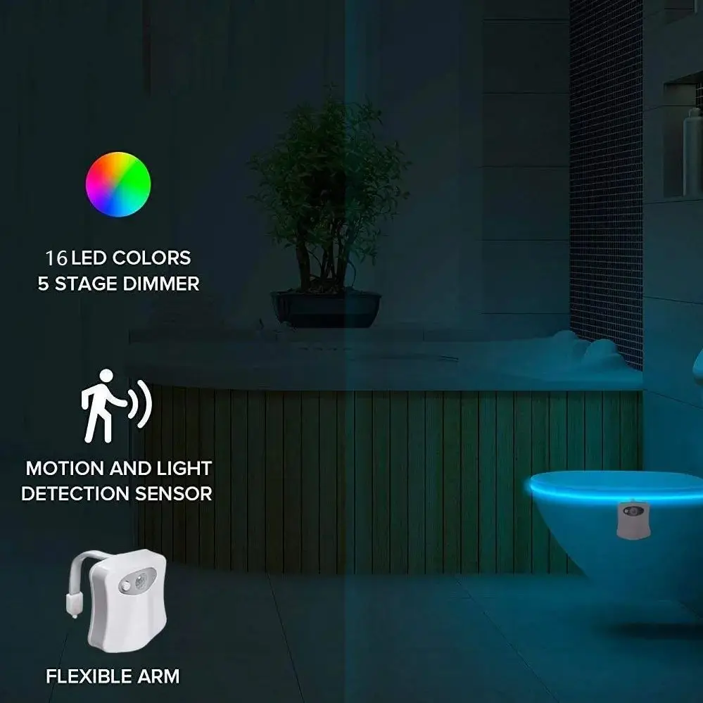 Night light motion sensor night light led night light motion sensor led light motion sensor light motion sensor lamp led motion sensor light led night lamp Toilet night lights 16-color changing inside toilet glow lamp LED nightlight motion sensor activated bathroom decoration