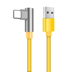 Xiaomi High - Speed USB Type C Turbo Charger Cable with 90° Elbow Design - 100cm (Yellow)