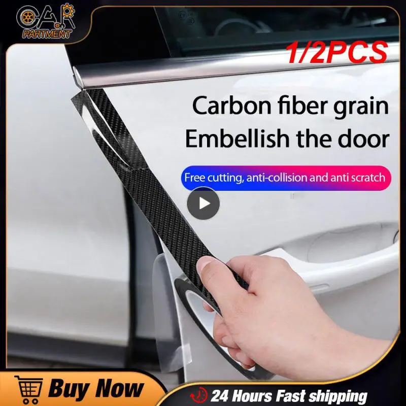 

1/2 шт. 5/Автомобильные 3D наклейки из углеродного волокна, протектор на порог и бампер, боковое зеркало, защита от царапин