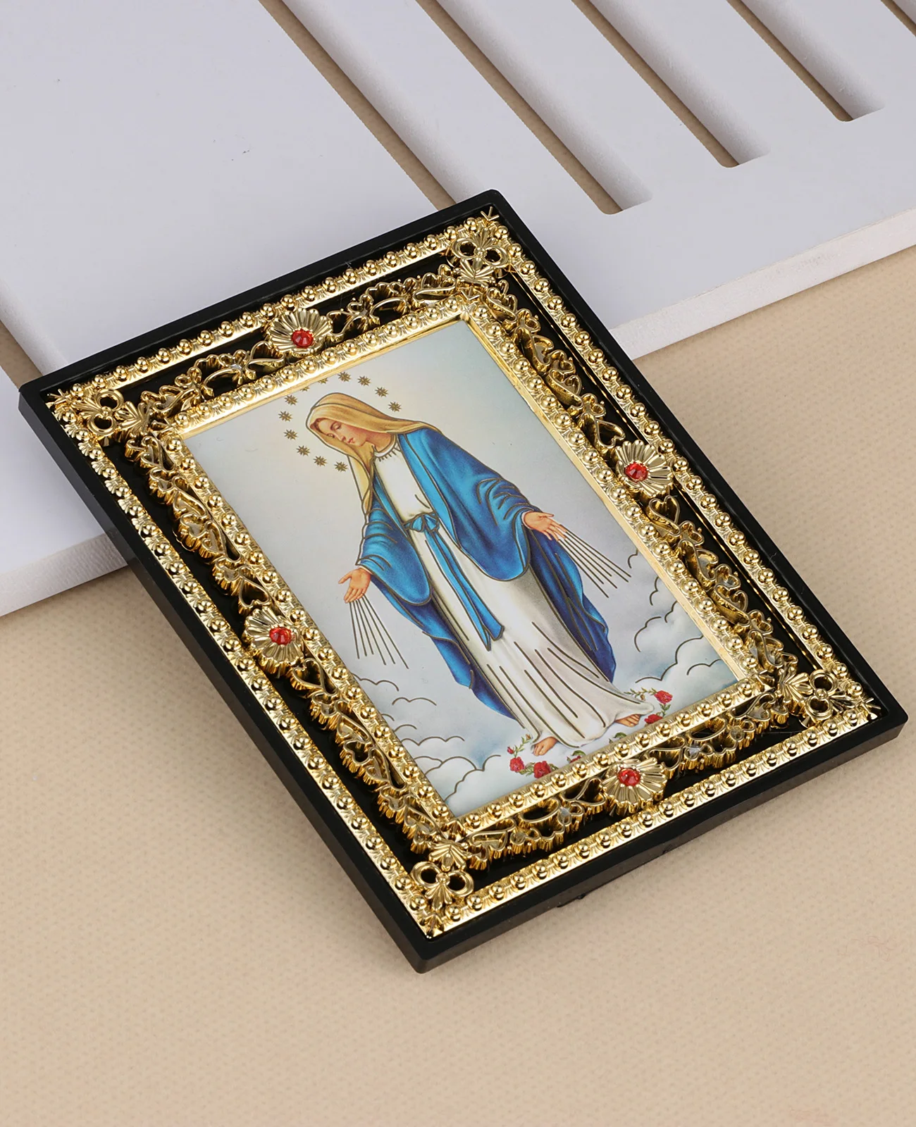 Diyalo Religiöse hölzerne St. Michael Heilige Familie Heiliges Herz Göttliche Barmherzigkeit Unsere Liebe Frau Heilige Bilder Symbole Rahmen Dekoration Geschenke – Detail 2