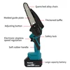 Makita rechargeable high-power lithium battery logging saw, household small handheld electric chain saw, multifunctional outdoor 6