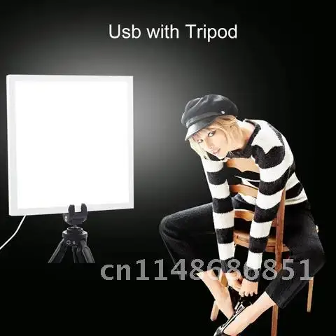 PULUZ Mini 2 LED Panels lightbox Photo Studio Shooting Tent Box +22.5cm LED Photography Shadowless Bottom Light Lamp Panel Pad