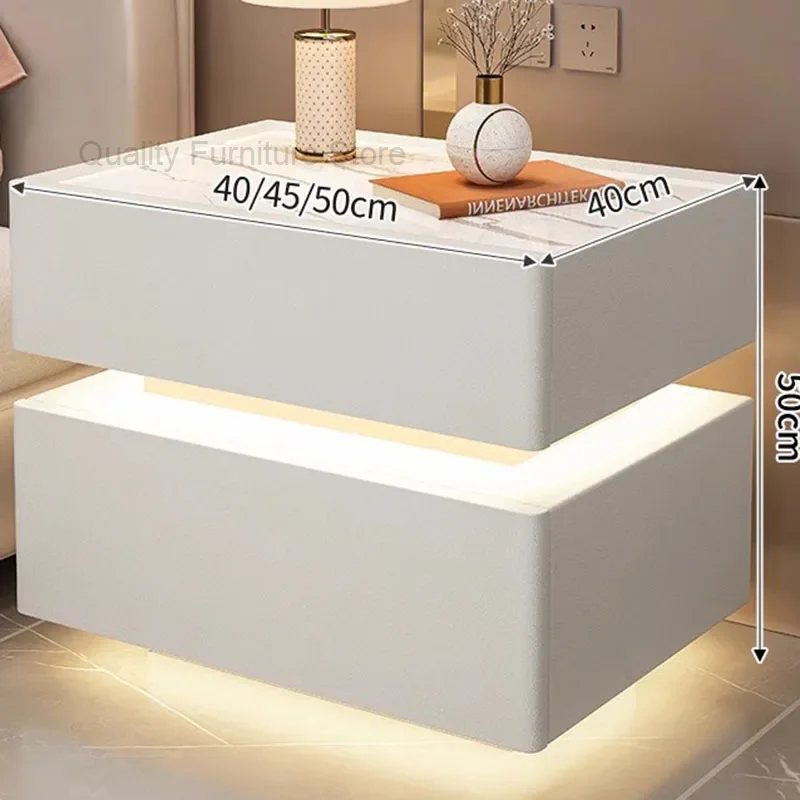 Modern Free Shipping Nightstand Drawers Light Minimalist Origanizer Nightstand Pretty Small Space Nachttisch Bedroom Furniture