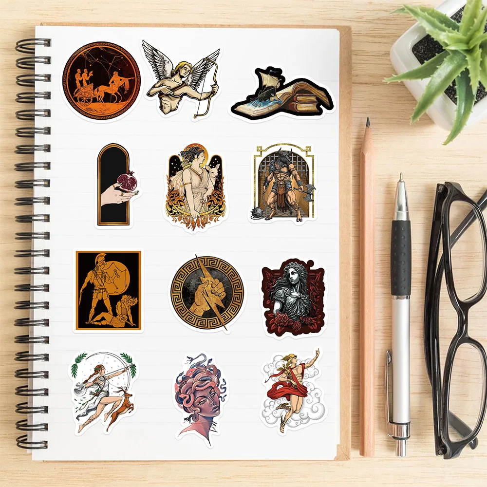 10/50pcs Cool Ancient Greek Mythology Character Stickers Aesthetic DIY  Stationery Notebook Phone Luggage Car Waterproof Sticker - AliExpress