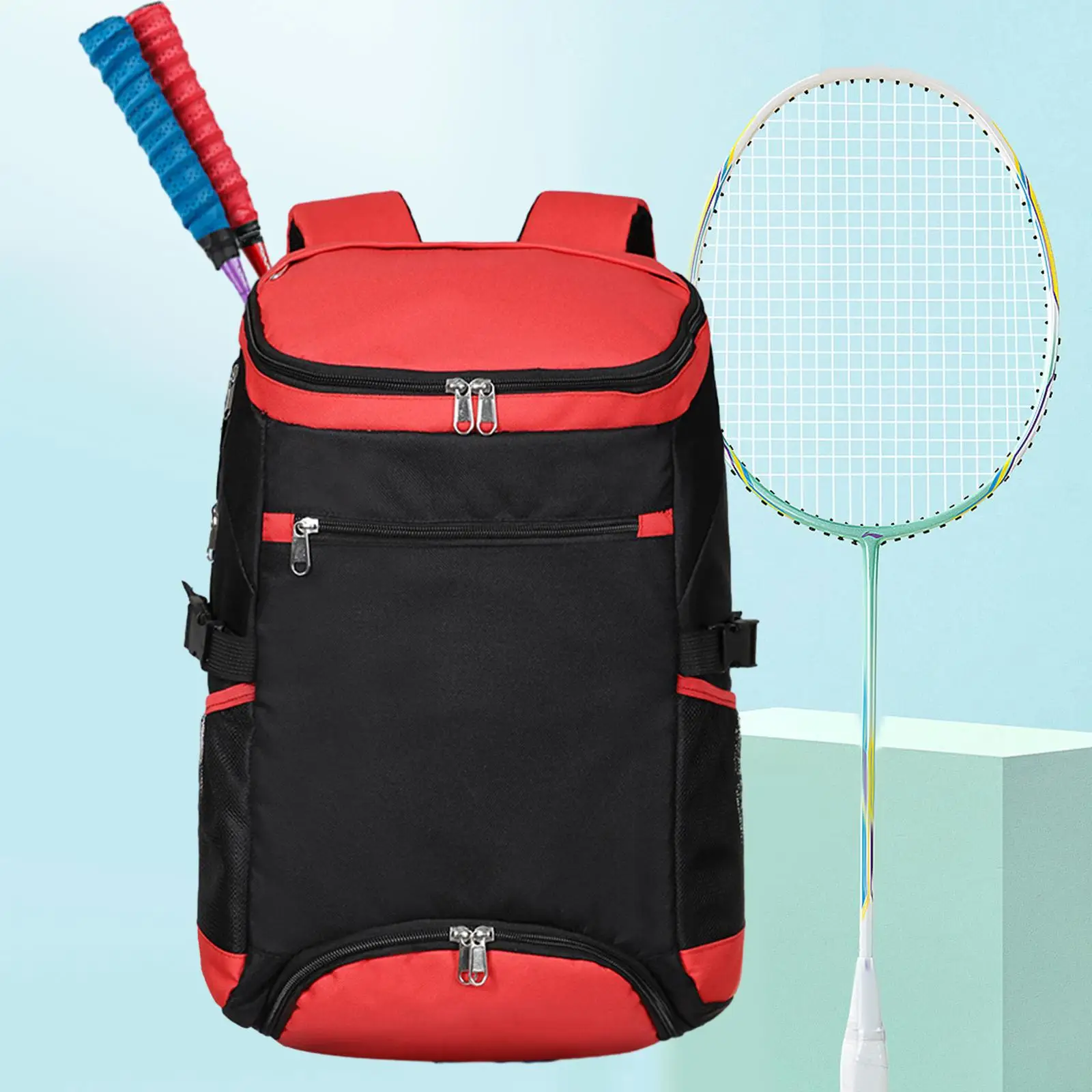 Tennis Backpack Large Capacity Backpack Racket Bag for Badminton Squash Racquets 2 Rackets Outdoor Sports Pickleball Racket 2