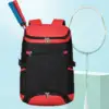 Tennis Backpack Large Capacity Backpack Racket Bag for Badminton Squash Racquets 2 Rackets Outdoor Sports Pickleball Racket 2