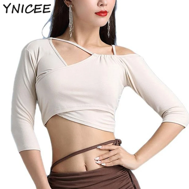 

Adult Belly Dance Wrap Tie Crop Top Women Sexy Sleeve Off Shoulder Blouse Shrugs Bandage Bellydance Clothes Dancerwear Costume