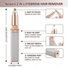 Women's Electric Eyebrow Trimmer Rechargeable Hair Removal Shaving Lip Bikini Lady Shaver Remover Body Facial Nose Epilator 2