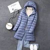 Women's X-long Office Lady Hat Detachable Puffer Jackets 2023 New Arrival Autumn Winter White Duck Down Warm Coat 4