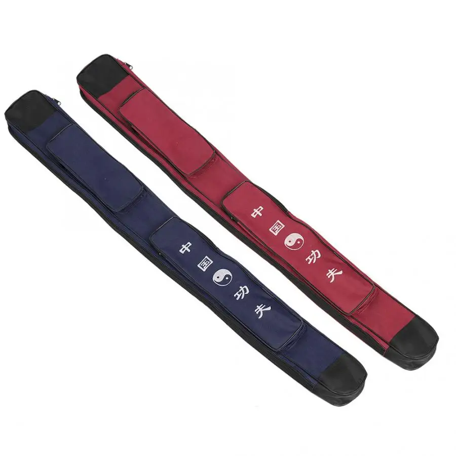 Telescopic Sword Tai Chi Sword Tassel Thicken Canvas Martial Arts Tai Chi Kung Fu Bag Sword Bag Wushu Knife Package Chinese Martial Arts Canvas Single Layer Sword