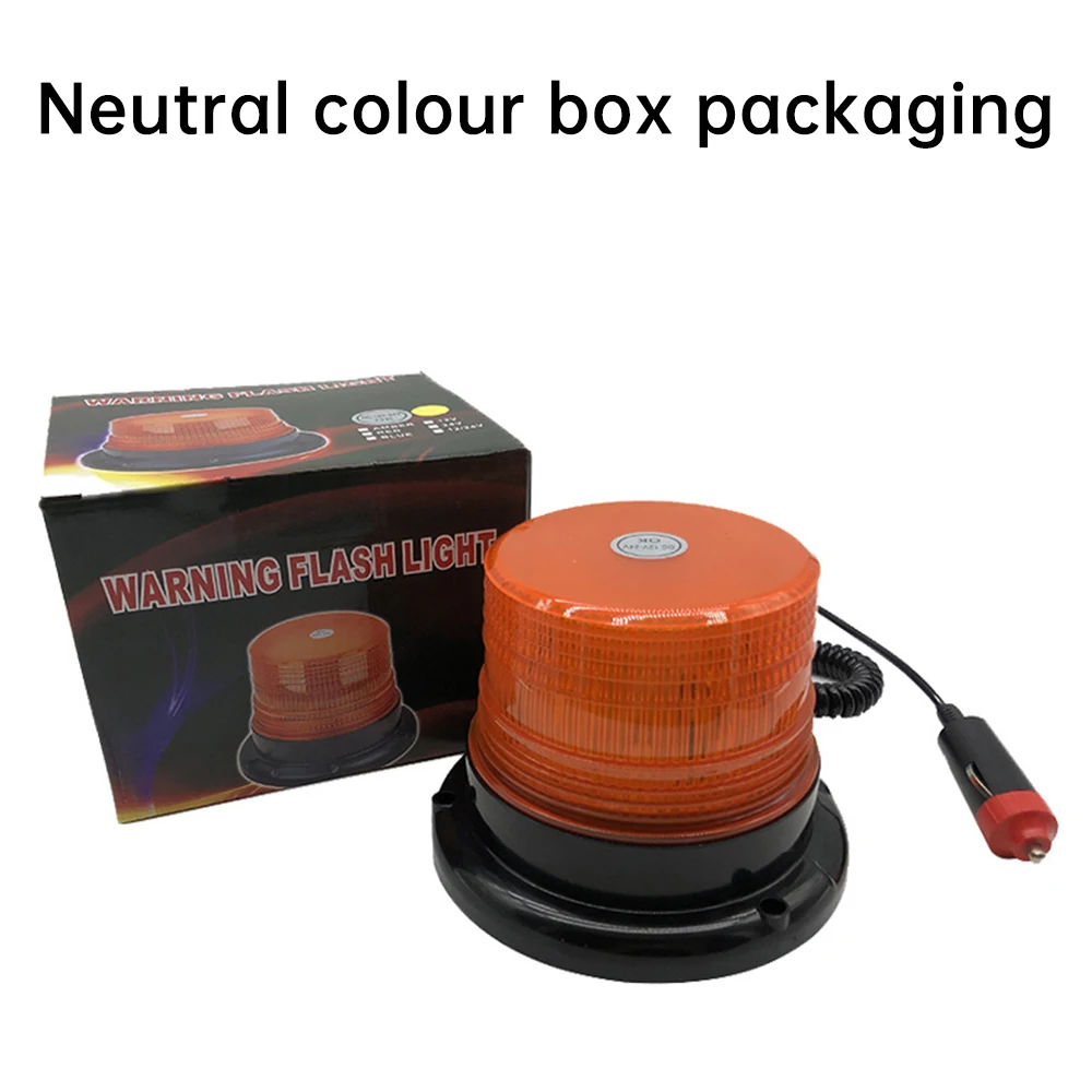 DC12~24V Magnetic Flashing Warning Light 12LED Flashing Light High Brightness Emergency Indicator Car Outline